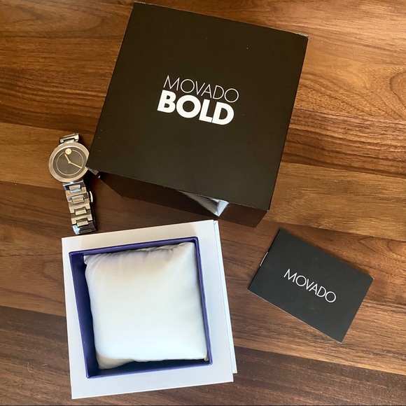 Movado Bold 34 mm Women’s Watch - Gunmetal - Picture 4 of 6